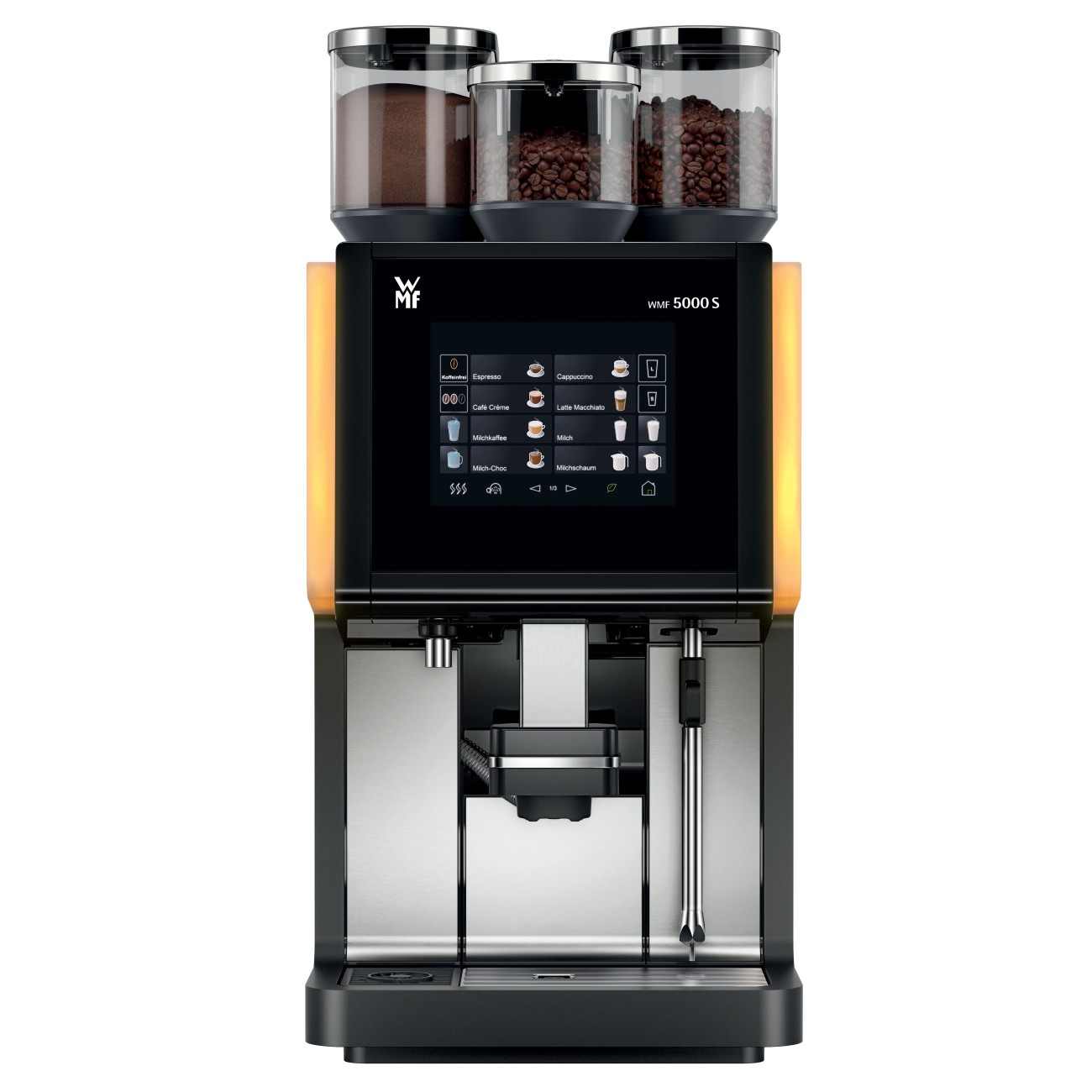 WMF Αυτόματη μηχανή καφέ 5000s. με δυνατότητα παραγωγής espresso, cappuccino, σοκολάτας και ζεστού νερού 