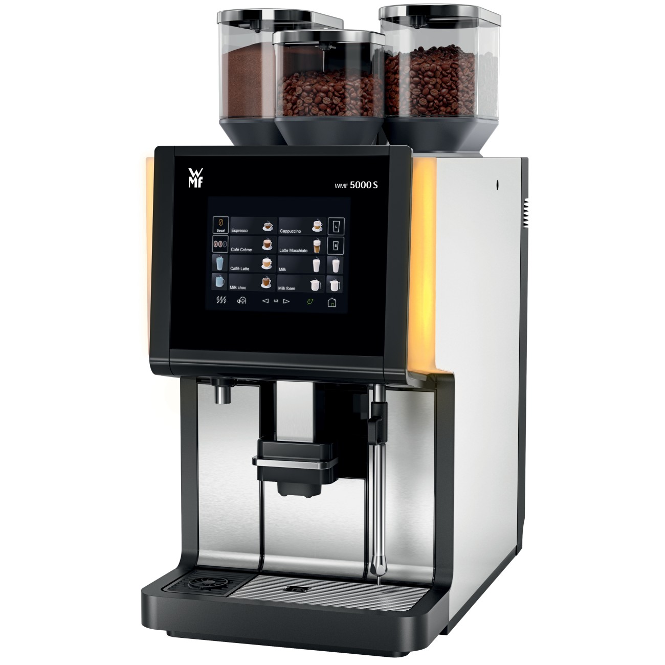 WMF Αυτόματη μηχανή καφέ 5000s. με δυνατότητα παραγωγής espresso, cappuccino, σοκολάτας και ζεστού νερού 