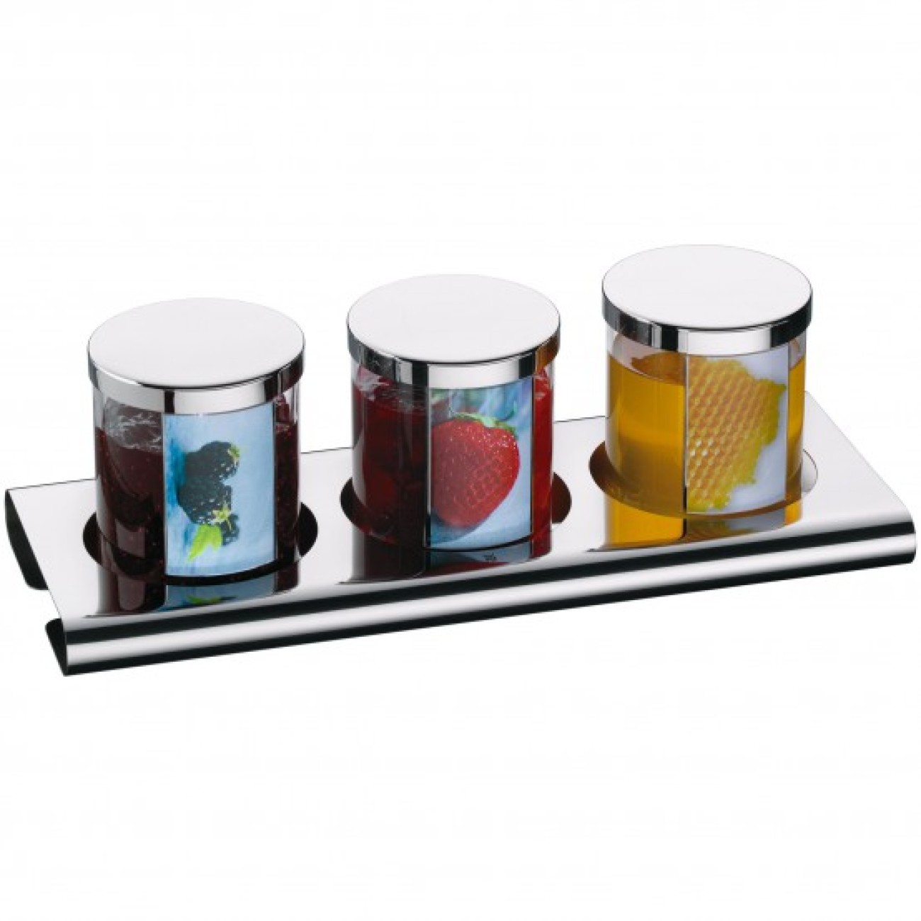 WMF Σταντ για μαρμελάδες/δημητριακά με 3 γυάλινα βάζα 44,5x17,2x29,4 cm σειρά Neutral