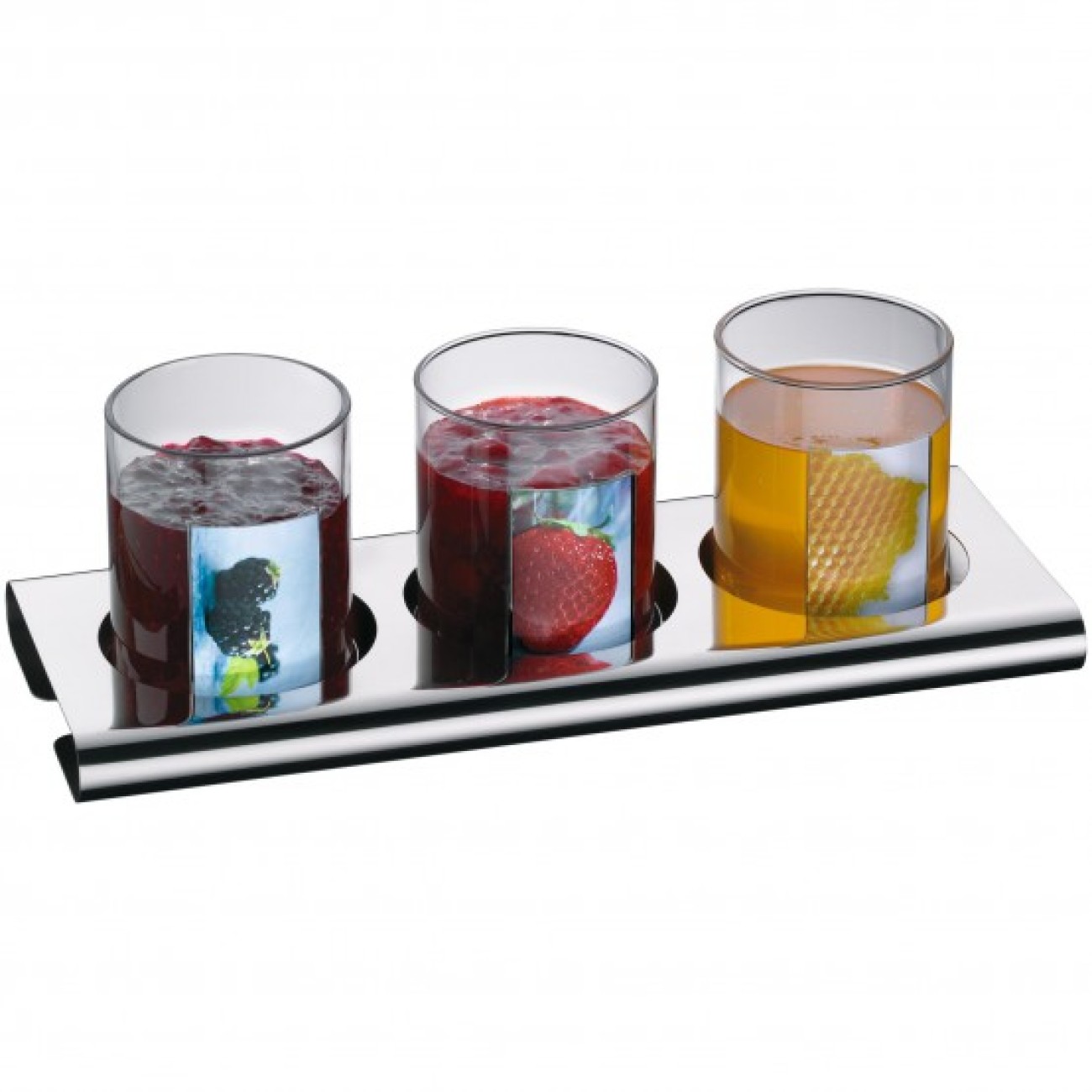 WMF Σταντ για μαρμελάδες/δημητριακά με 3 γυάλινα βάζα 44,5x17,2x29,4 cm σειρά Neutral