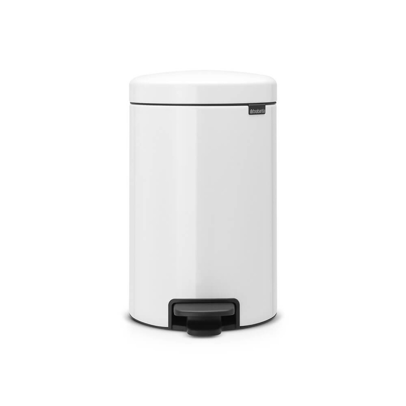 Brabantia Κάδος πεντάλ soft closing, plastic bucket white 12 lt σειρά New Icon