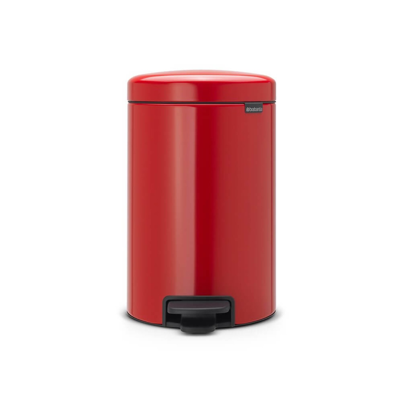 Brabantia Κάδος πεντάλ soft closing, plastic bucket passion red 12 lt σειρά New Icon