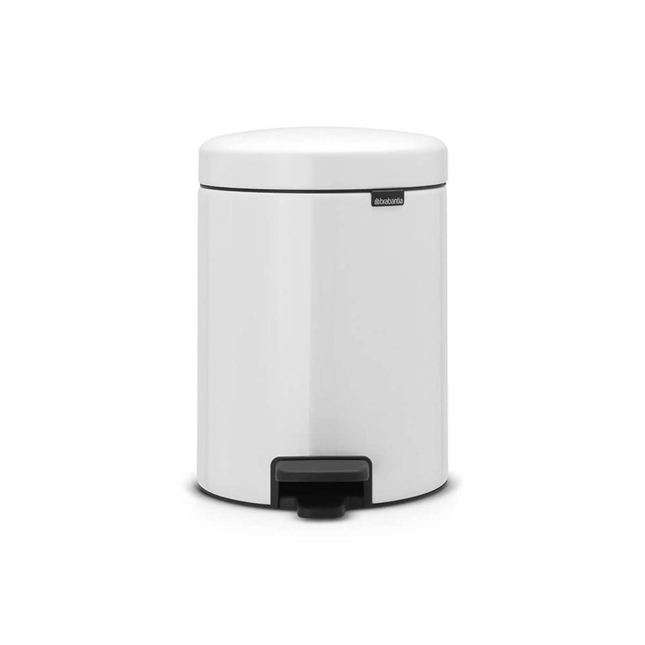 Brabantia Pedal bin newicon, 5 litre, plastic bucket white