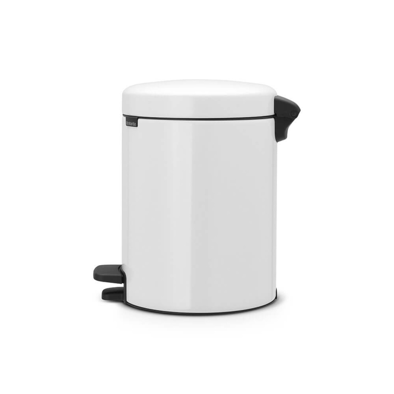 Brabantia Pedal bin newicon, 5 litre, plastic bucket white