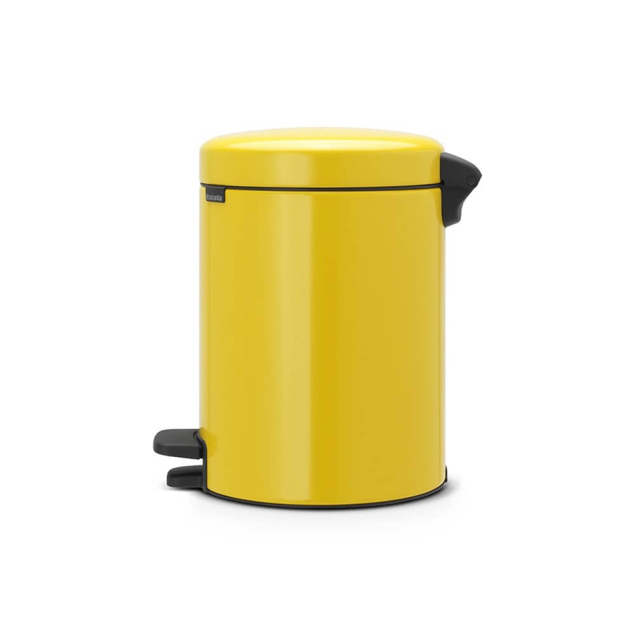 Brabantia Pedal bin newicon, 5 litre, plastic bucket daisy yellow