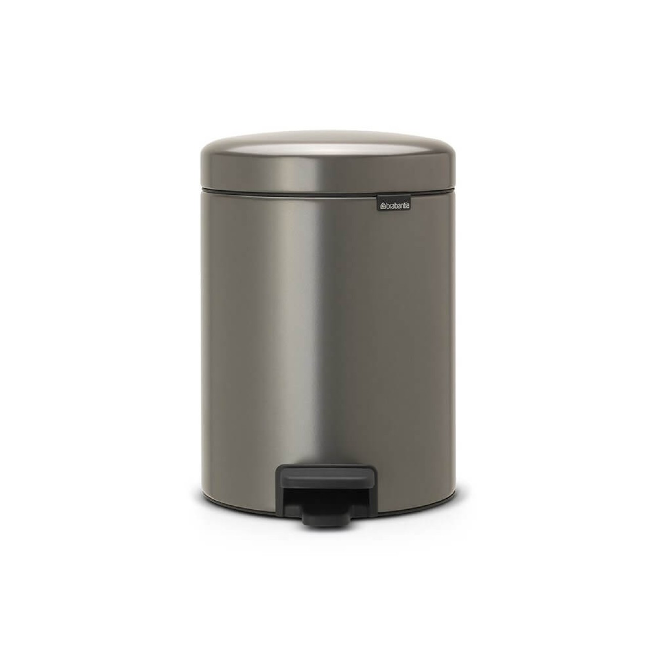 Brabantia Pedal bin newicon, 5 litre, plastic bucket platinum