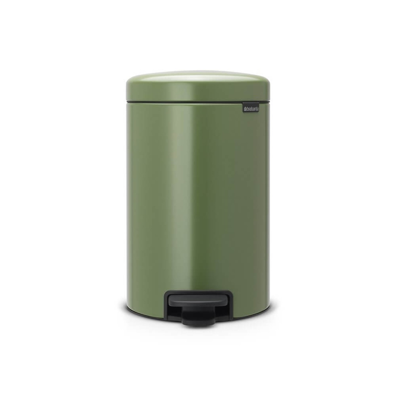 Brabantia Κάδος πεντάλ soft closing, plastic bucket moss green 12 lt σειρά New Icon