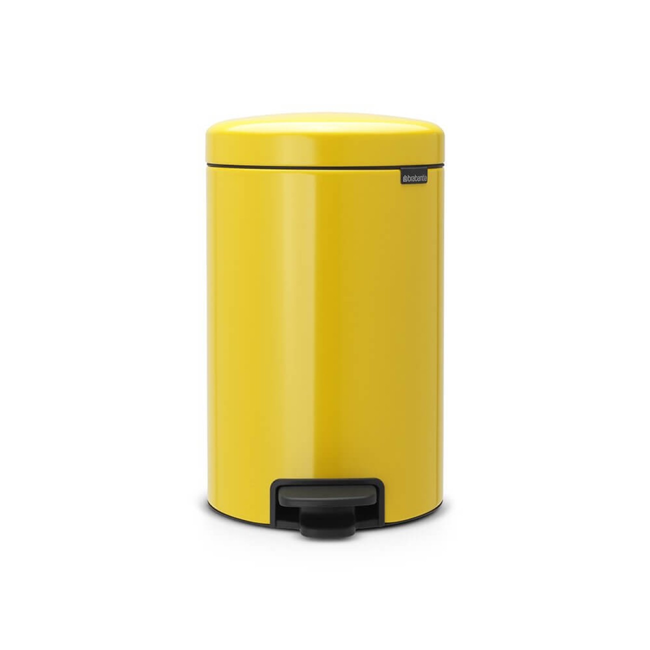 Brabantia Κάδος πεντάλ soft closing, plastic bucket daisy yellow 12 lt σειρά New Icon
