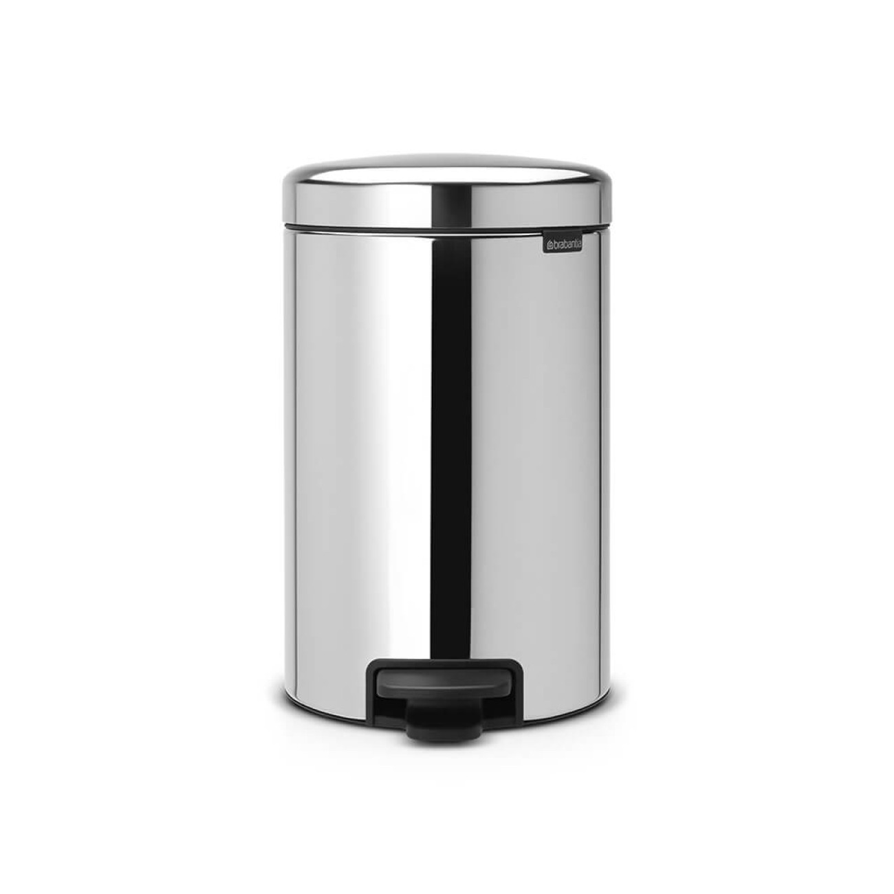 Brabantia Κάδος πεντάλ soft closing, plastic bucket brilliant steel 12 lt σειρά New Icon