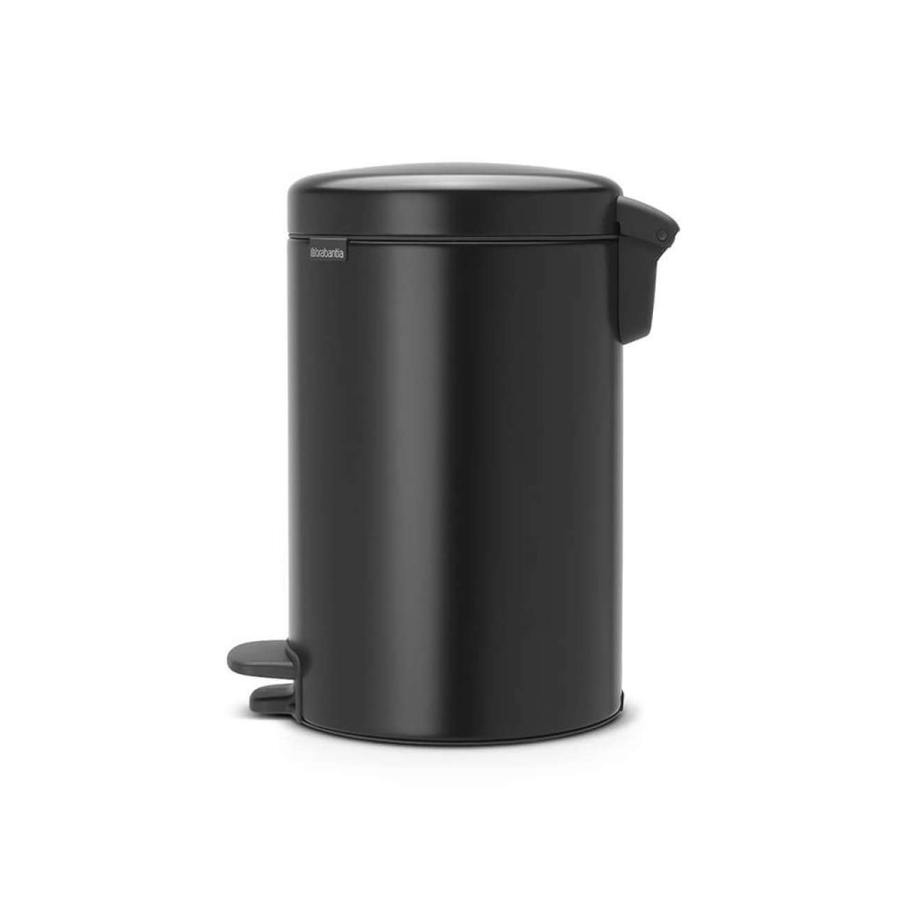 Brabantia Κάδος πεντάλ soft closing, plastic bucket matt black 12 lt σειρά New Icon