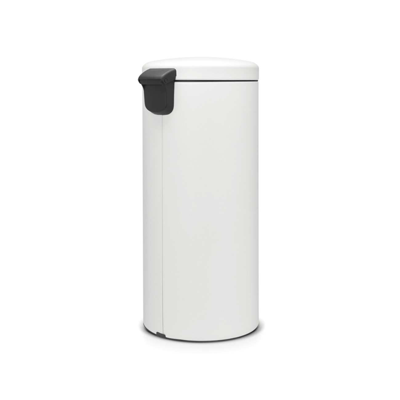 Brabantia Pedal bin newicon, 30 litre, plastic bucket mineral eternal white