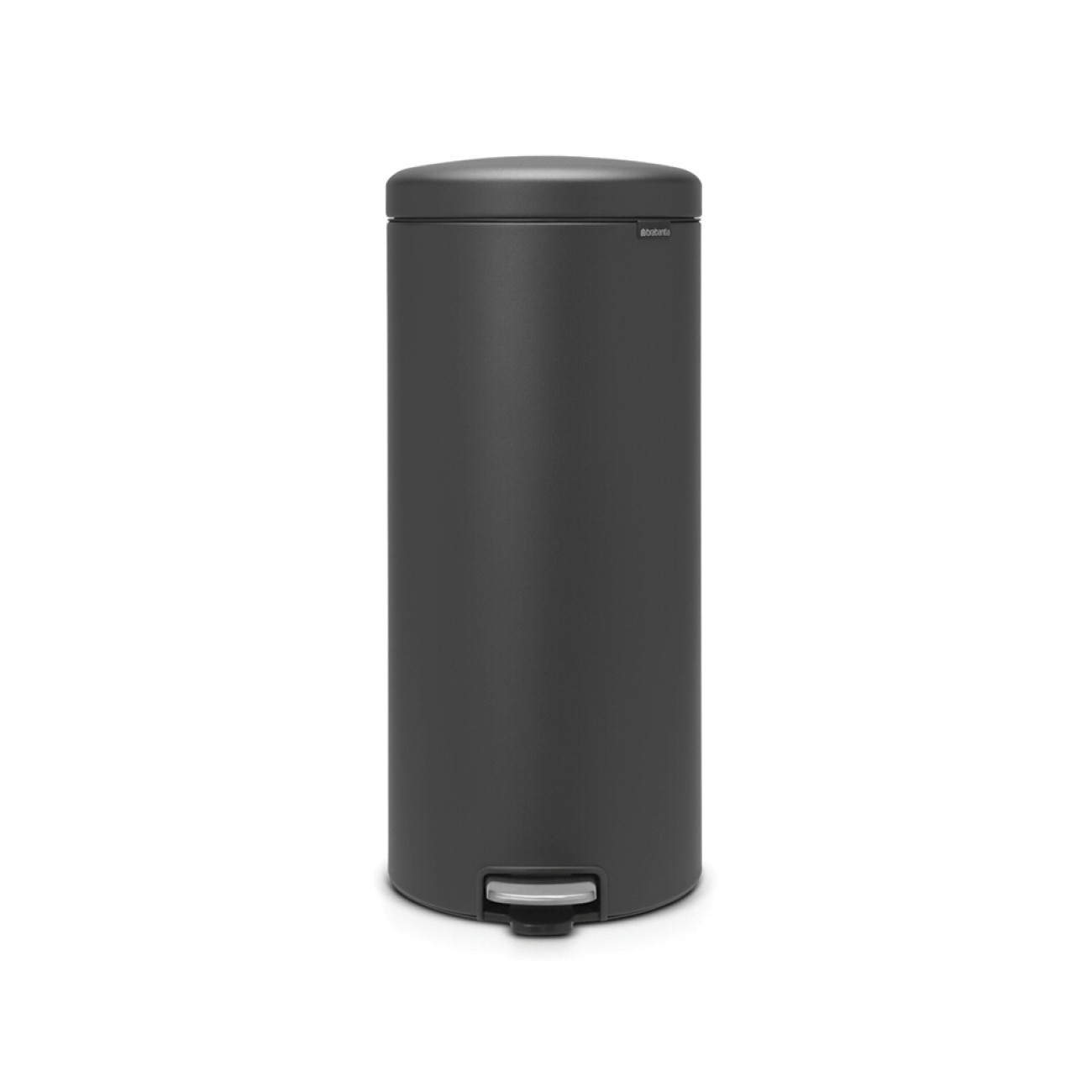 Brabantia Pedal bin newicon, 30 litre, plastic bucket mineral infinite grey