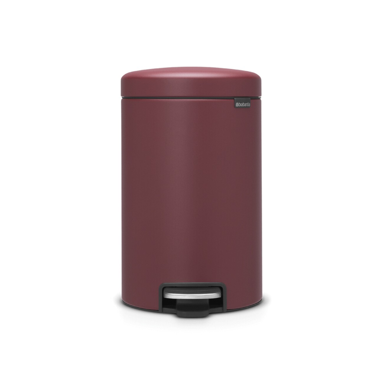 Brabantia Κάδος πεντάλ soft closing, plastic bucket mineral windsor red 12 lt σειρά New Icon