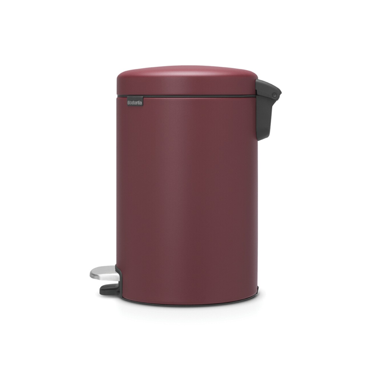 Brabantia Κάδος πεντάλ soft closing, plastic bucket mineral windsor red 12 lt σειρά New Icon