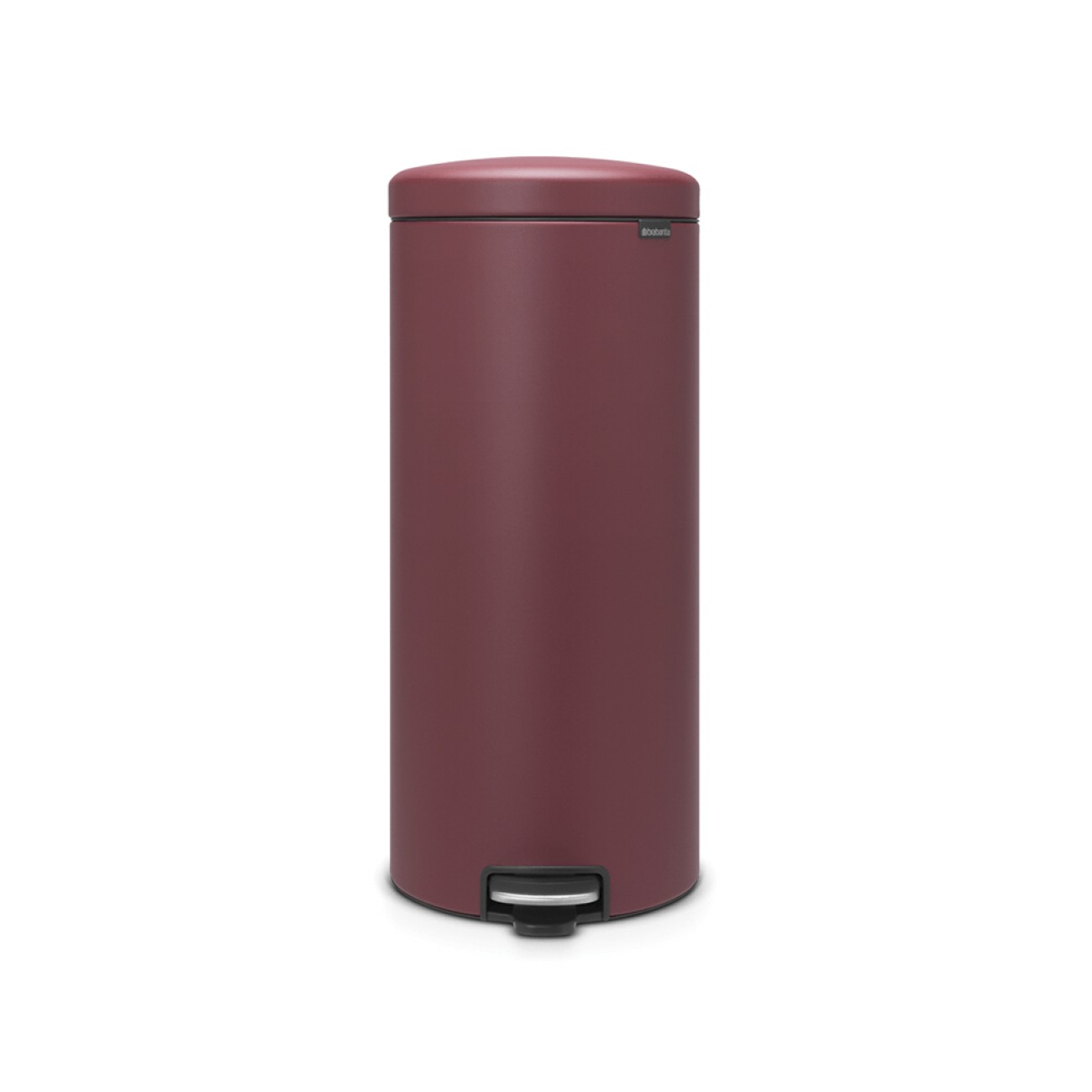 Brabantia Pedal bin newicon, 30 litre, plastic bucket mineral windsor red