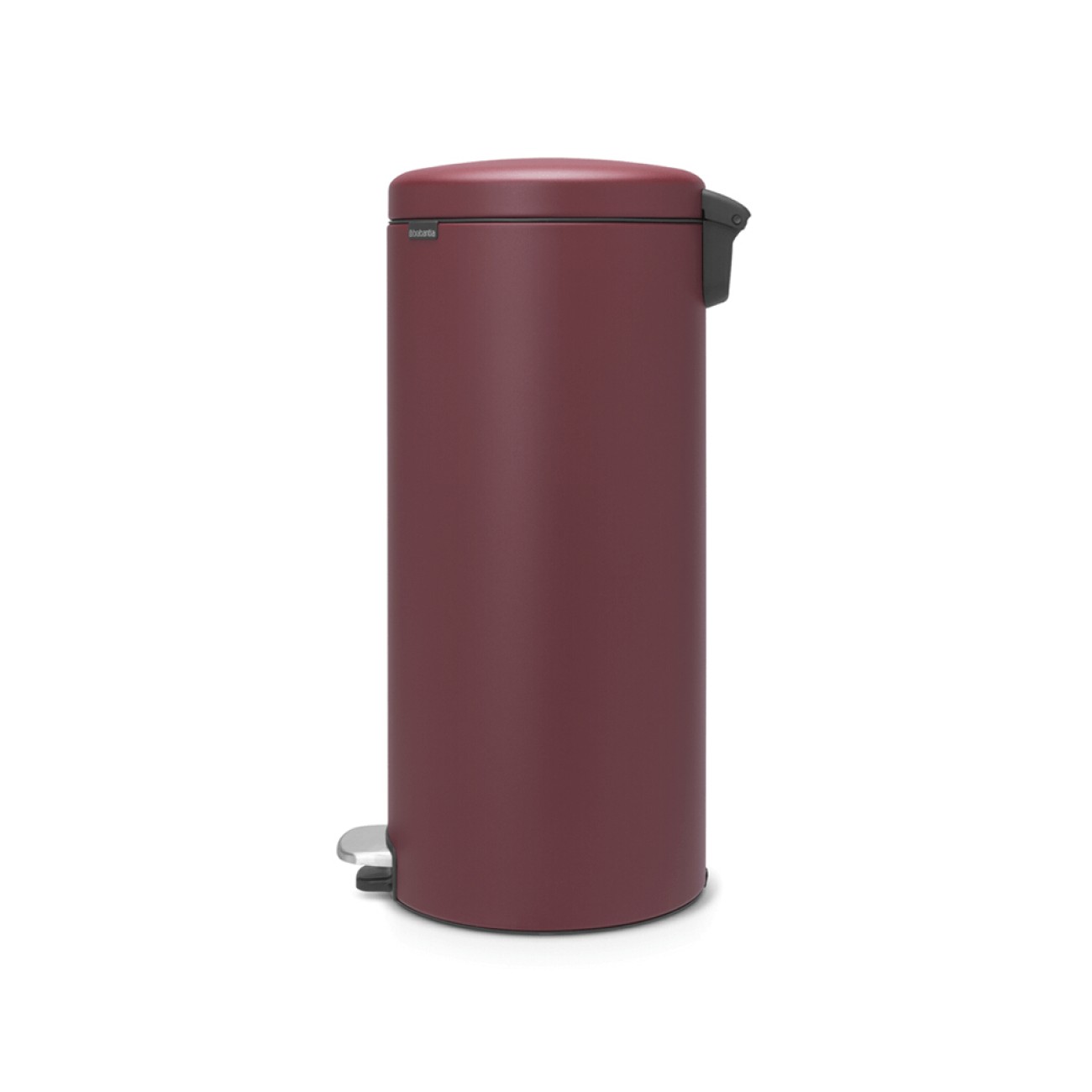Brabantia Pedal bin newicon, 30 litre, plastic bucket mineral windsor red