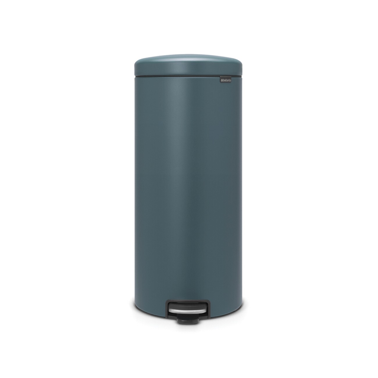 Brabantia Pedal bin newicon, 30 litre, plastic bucket mineral reflective blue