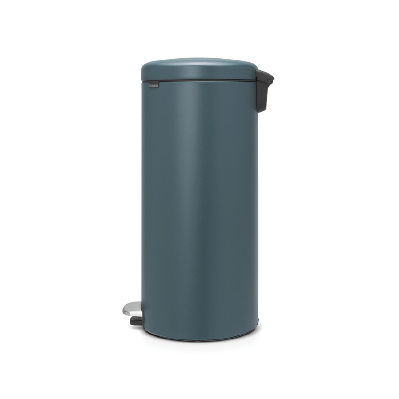 Brabantia Pedal bin newicon, 30 litre, plastic bucket mineral reflective blue