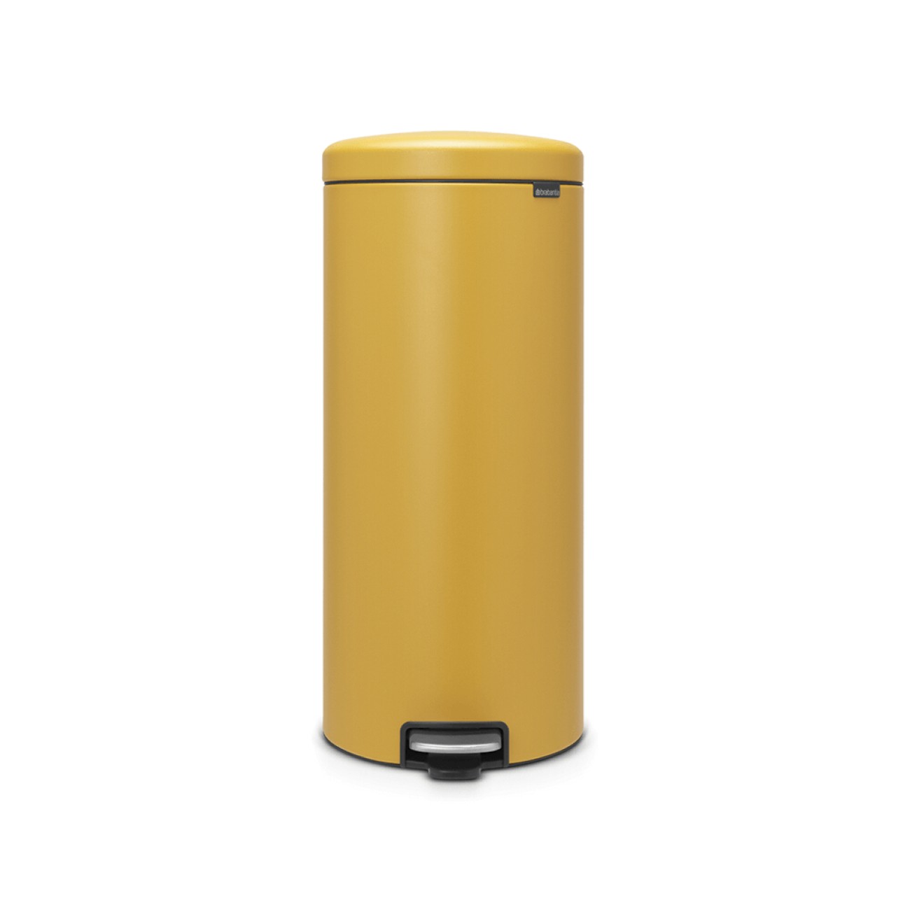 Brabantia Κάδος πεντάλ soft closing, plastic bucket mineral mustard yellow 30 lt σειρά New Icon