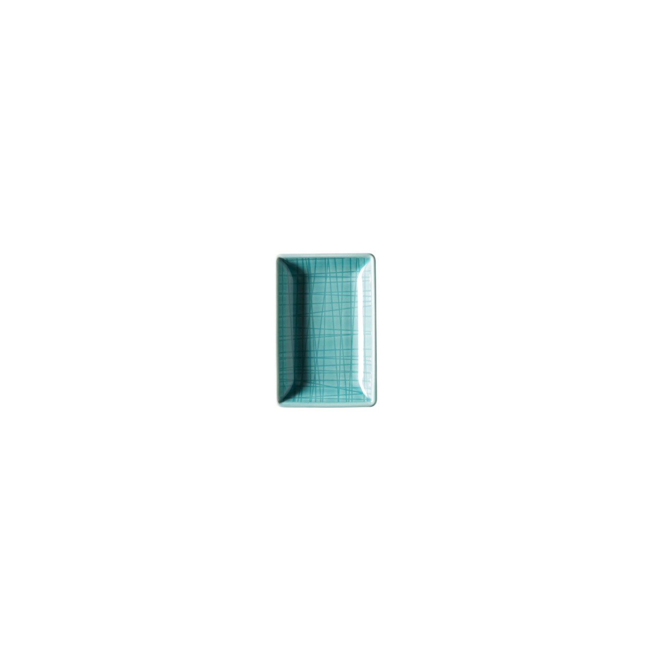 Rosenthal Μπολ ορθογώνιο 10x7 cm σειρά Mesh aqua