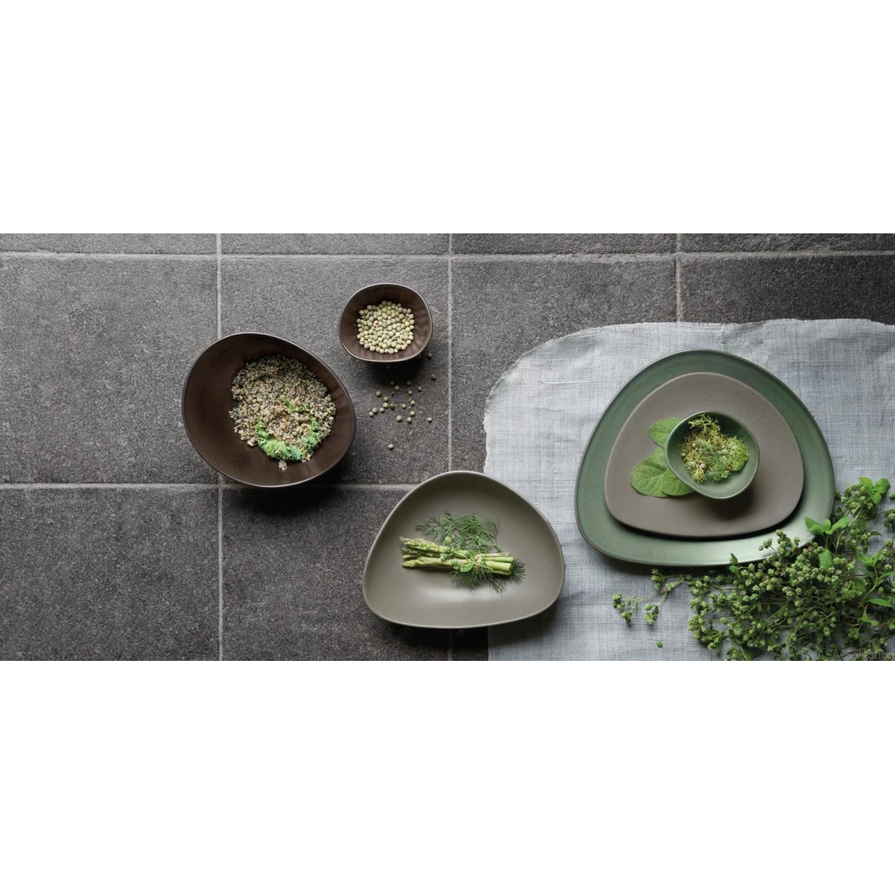 Asa Πιάτο gourmet 34 cm σειρά Cuba Verde