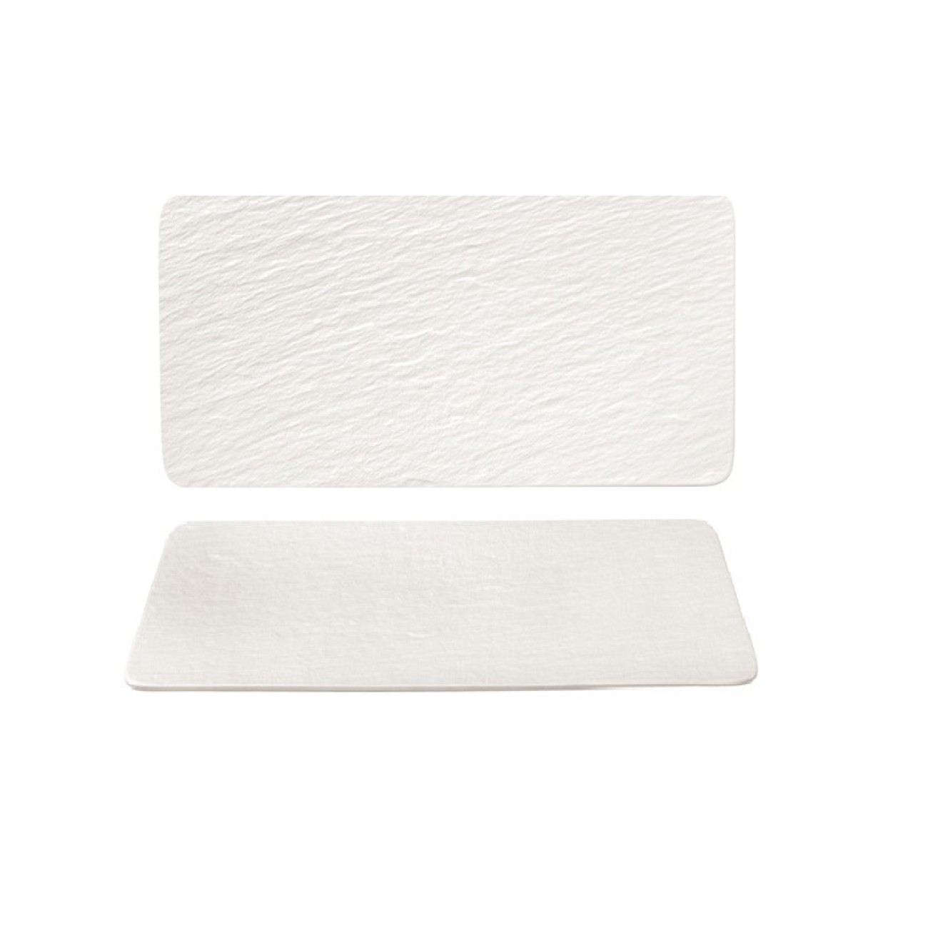 Villeroy & Boch Πιάτο ρηχό ορθογώνιο 35x18 cm σειρά The Rock White Glacier