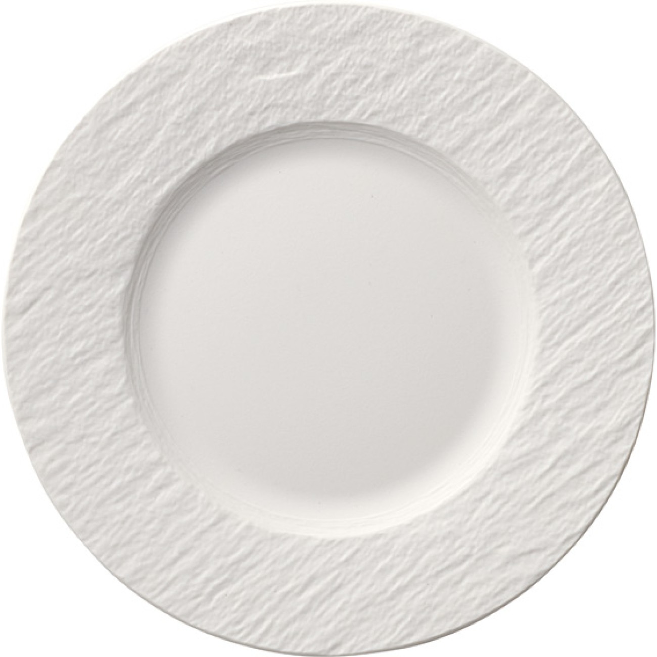 Villeroy & Boch Πιάτο ρηχό τετράγωνο 28 cm σειρά The Rock White Glacier