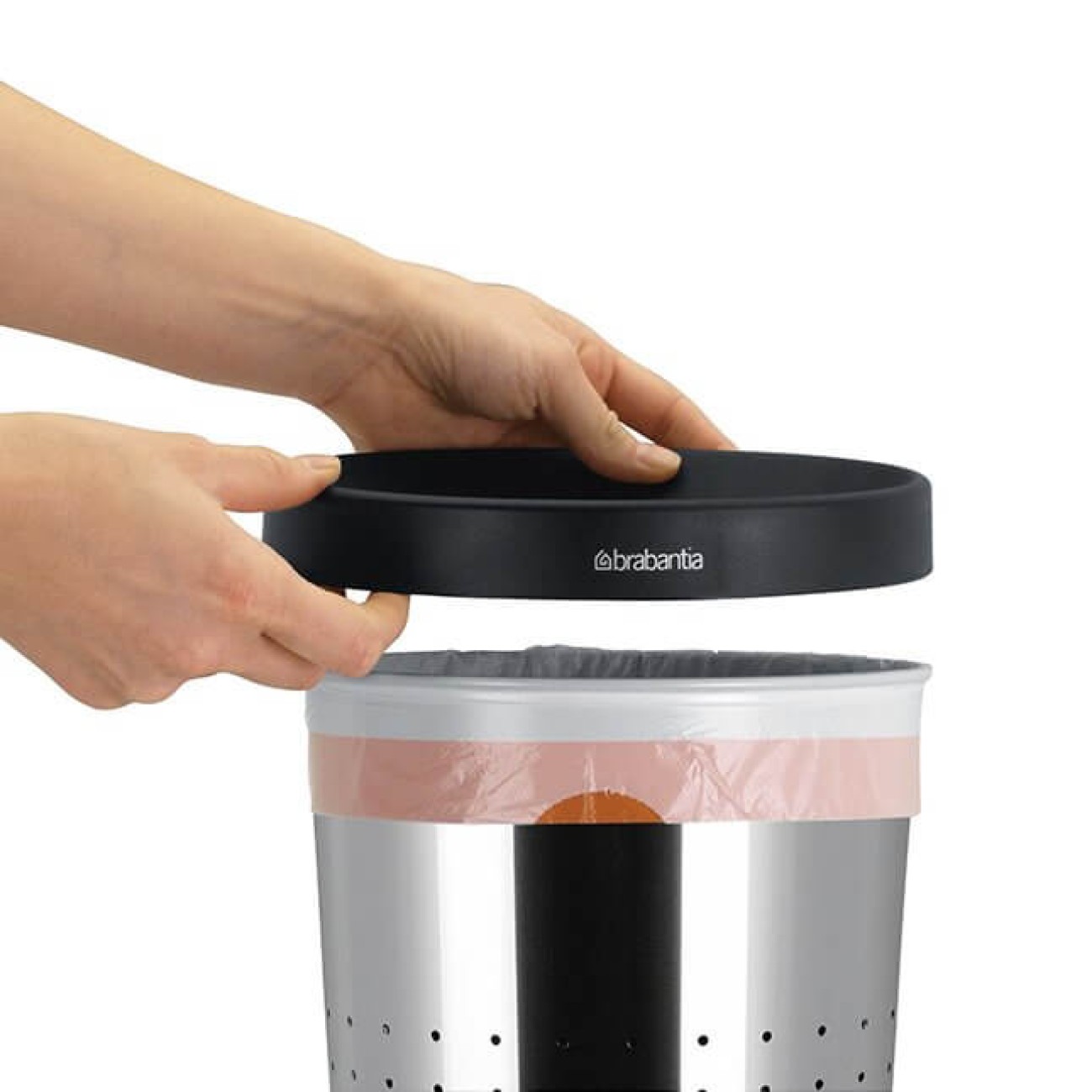 Brabantia Κάδος για χαρτιά brilliant steel 5 lt