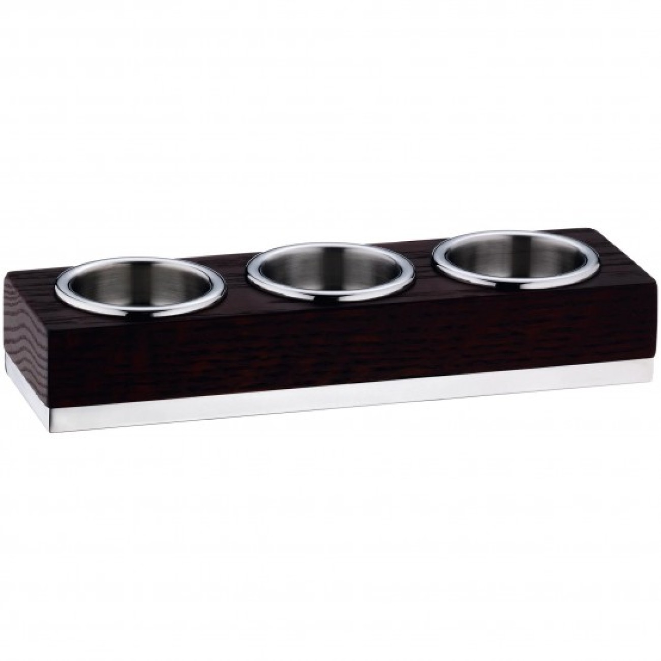 WMF Ξύλινη βάση με 3 μεταλλικές υποδοχές 20,5x6,2x3,7 cm σειρά Pure exclusiv