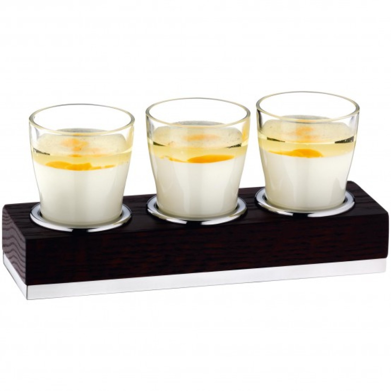 WMF Ξύλινη βάση με 3 μεταλλικές υποδοχές 20,5x6,2x3,7 cm σειρά Pure exclusiv